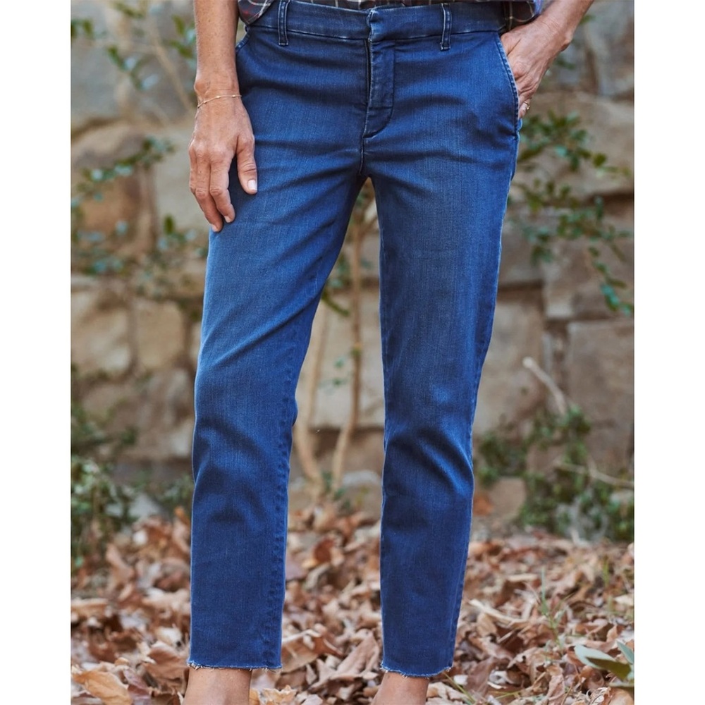 Frank & Eileen Wicklow Denim Crop Chino Straight Leg Size 6
